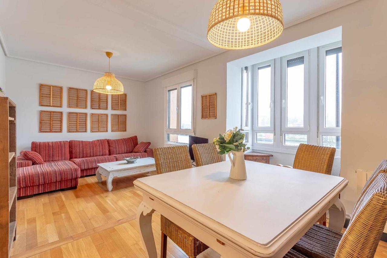 Apartamento Kuia Con Vistas Frontales A La Ria De Bilbao Cerca Del Metro Erandio Bagian luar foto