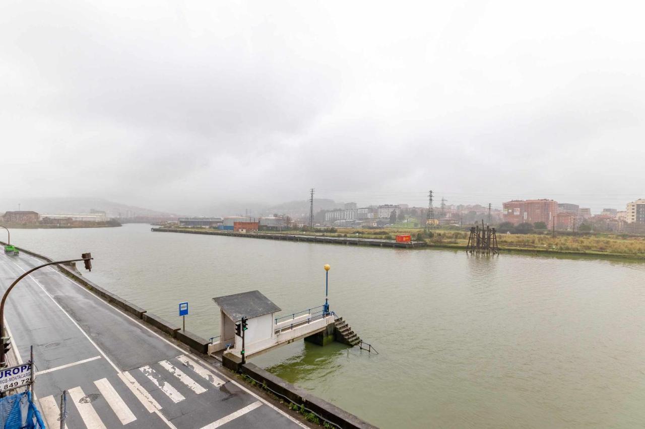 Apartamento Kuia Con Vistas Frontales A La Ria De Bilbao Cerca Del Metro Erandio Bagian luar foto